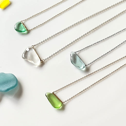 琵琶湖グラス つやつやネックレス A/B/C/D