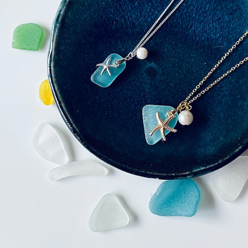 琵琶湖グラスネックレス ヒトデ 各種