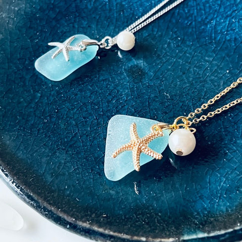 琵琶湖グラスネックレス ヒトデ 各種