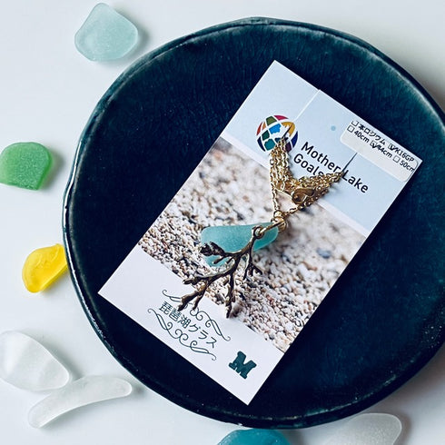 琵琶湖グラスネックレス サンゴ/ホエールテール 各種