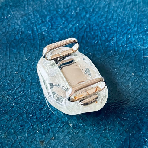 琵琶湖グラス 帯留め シーグラス和装小物