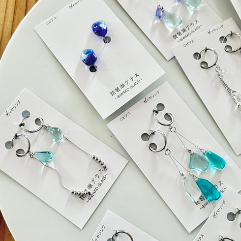 琵琶湖グラス イヤリング