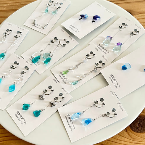 琵琶湖グラス イヤリング