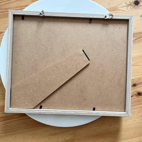 【ハリネズミの親子】シーグラスアートフレーム ハンドメイド インテリア壁飾り